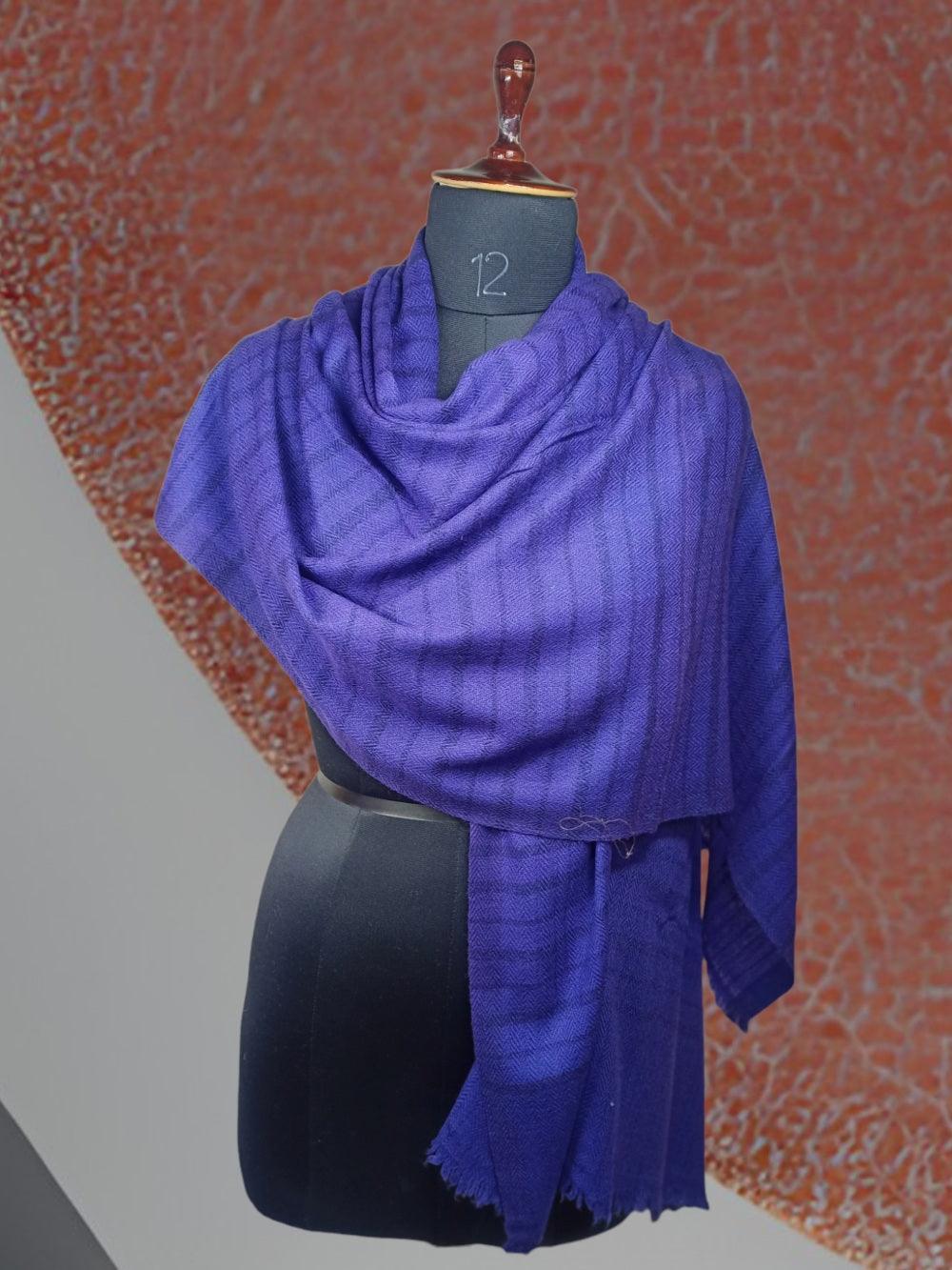 Ladies Woolen Stole | Neck Scarf | Reversible - ZANSKAR ARTS