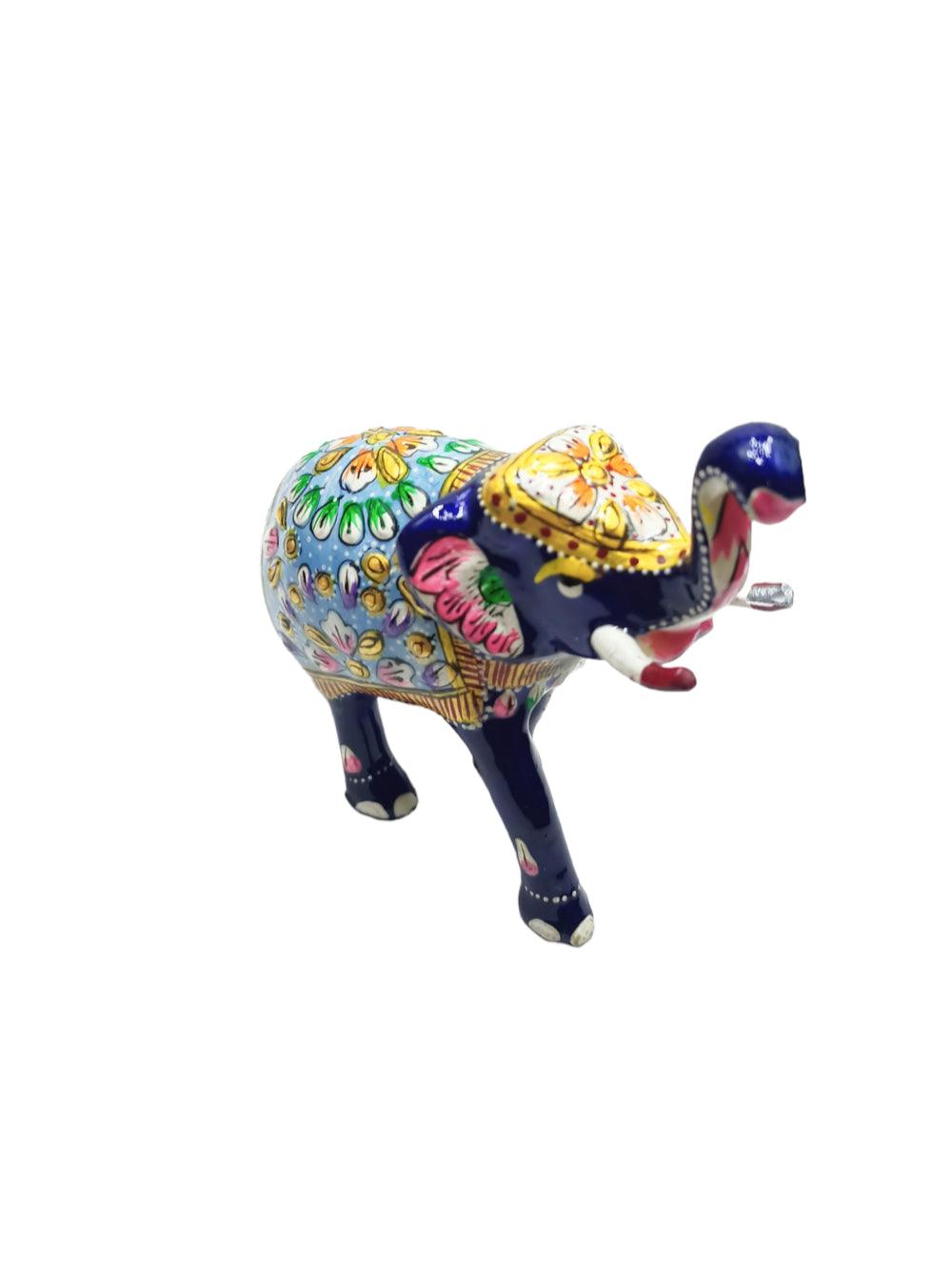 Metal Elephant | Paper Mache Work | Home Decor Elephant - ZANSKAR ARTS