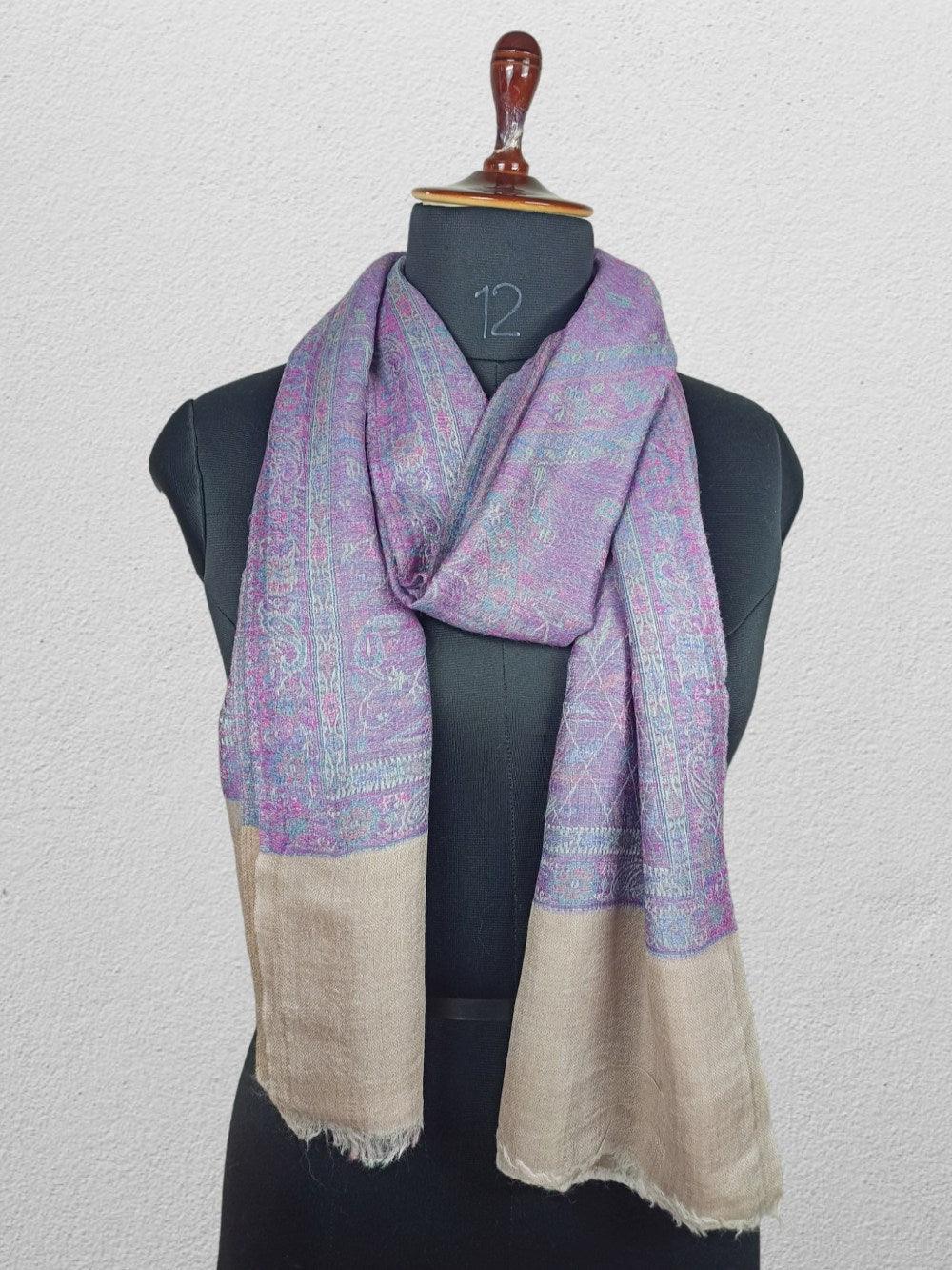 Pashmina Stole | Self Designed Stole | Kani Palla Stole - ZANSKAR ARTS