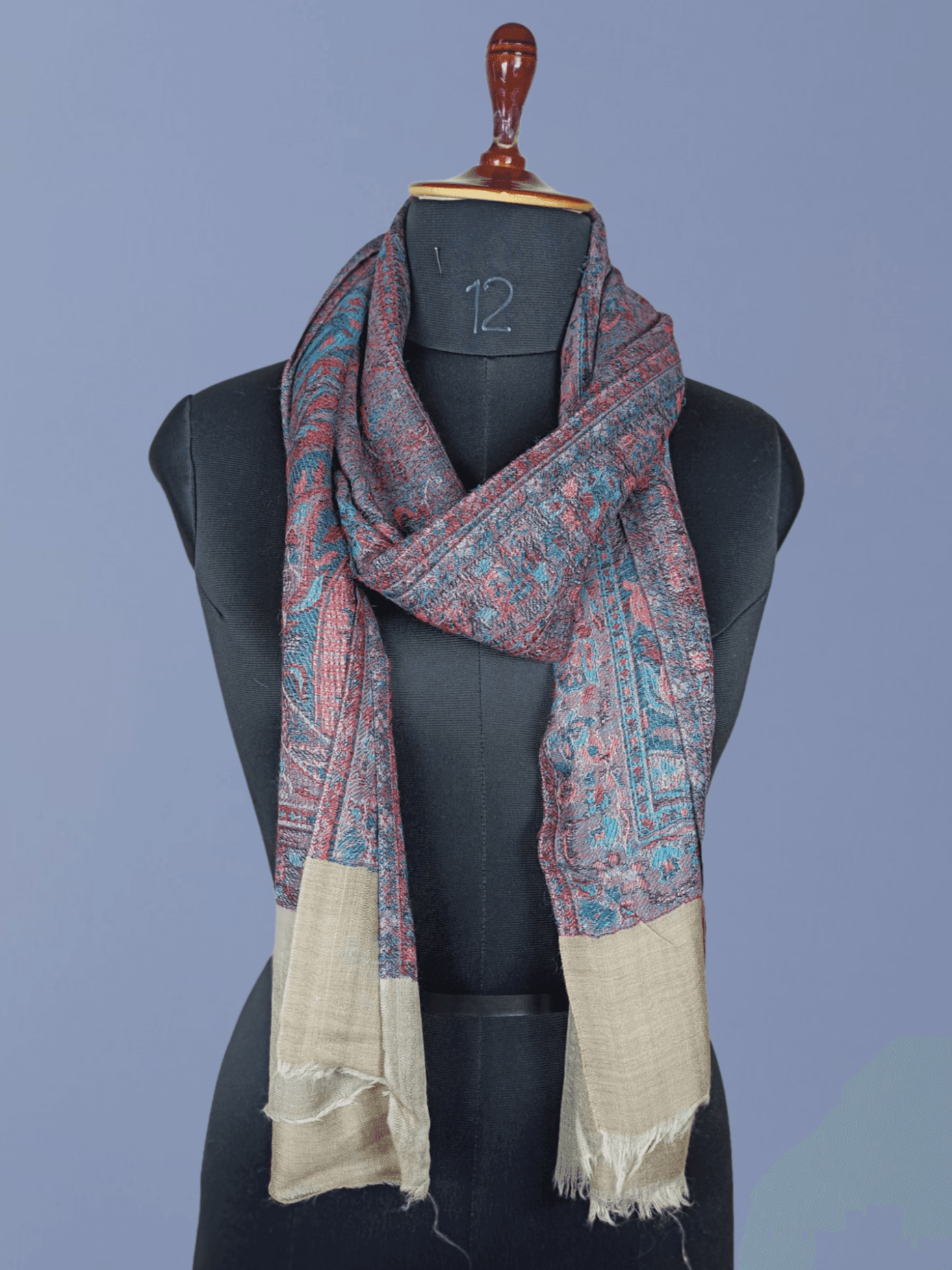 Pashmina Stole | Self Designed Stole | Kani Palla Stole - ZANSKAR ARTS