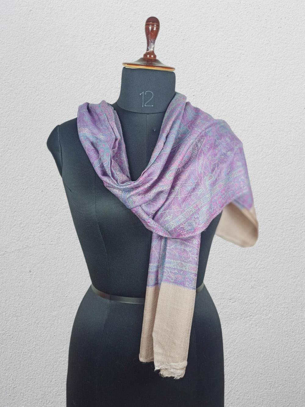 Pashmina Stole | Self Designed Stole | Kani Palla Stole - ZANSKAR ARTS