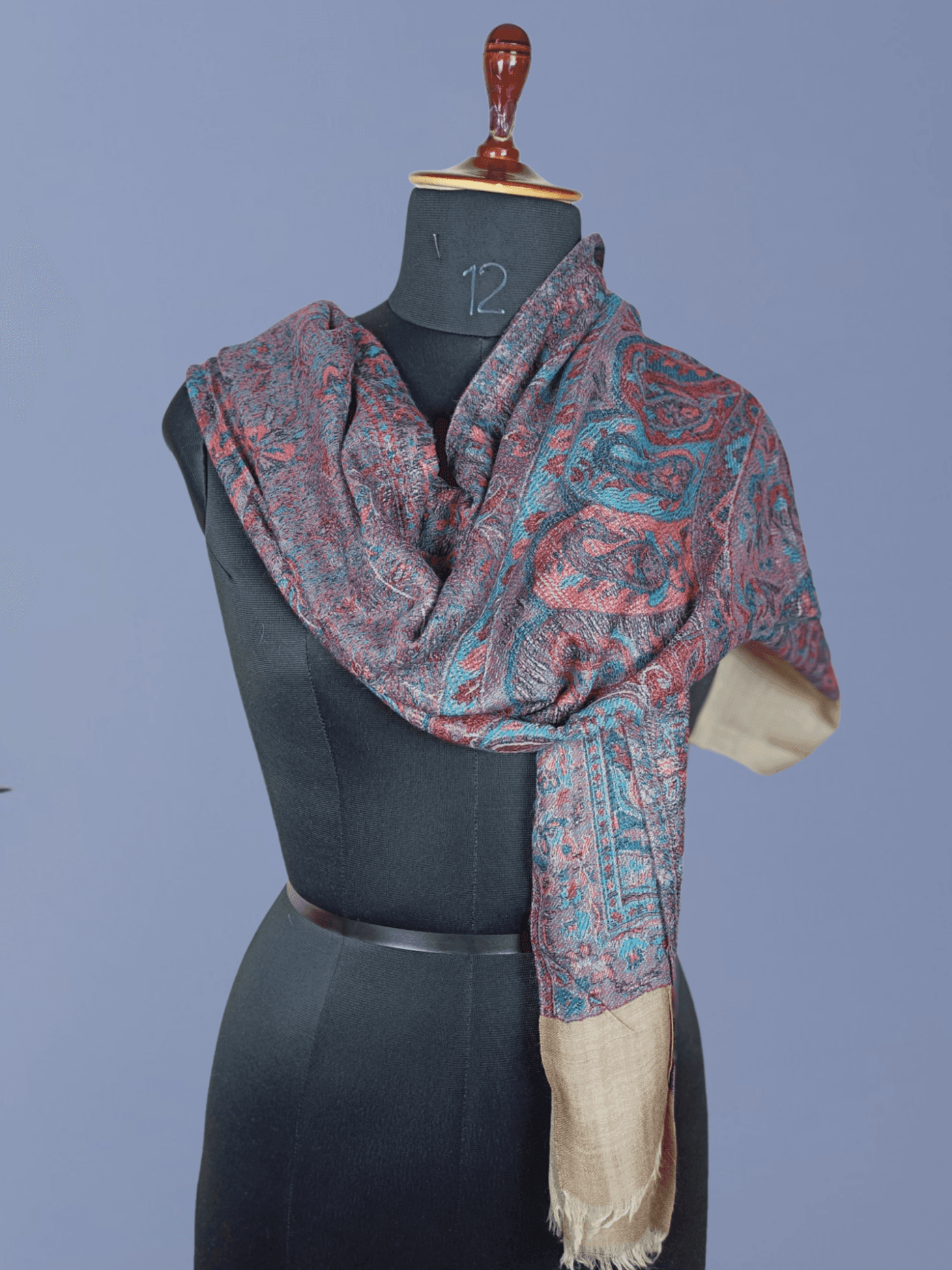 Pashmina Stole | Self Designed Stole | Kani Palla Stole - ZANSKAR ARTS