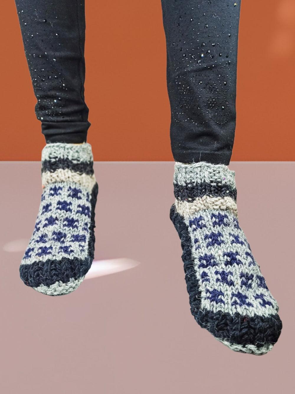 Hand Knitted Socks | Yak Wool Socks | Fleece Socks - ZANSKAR ARTS