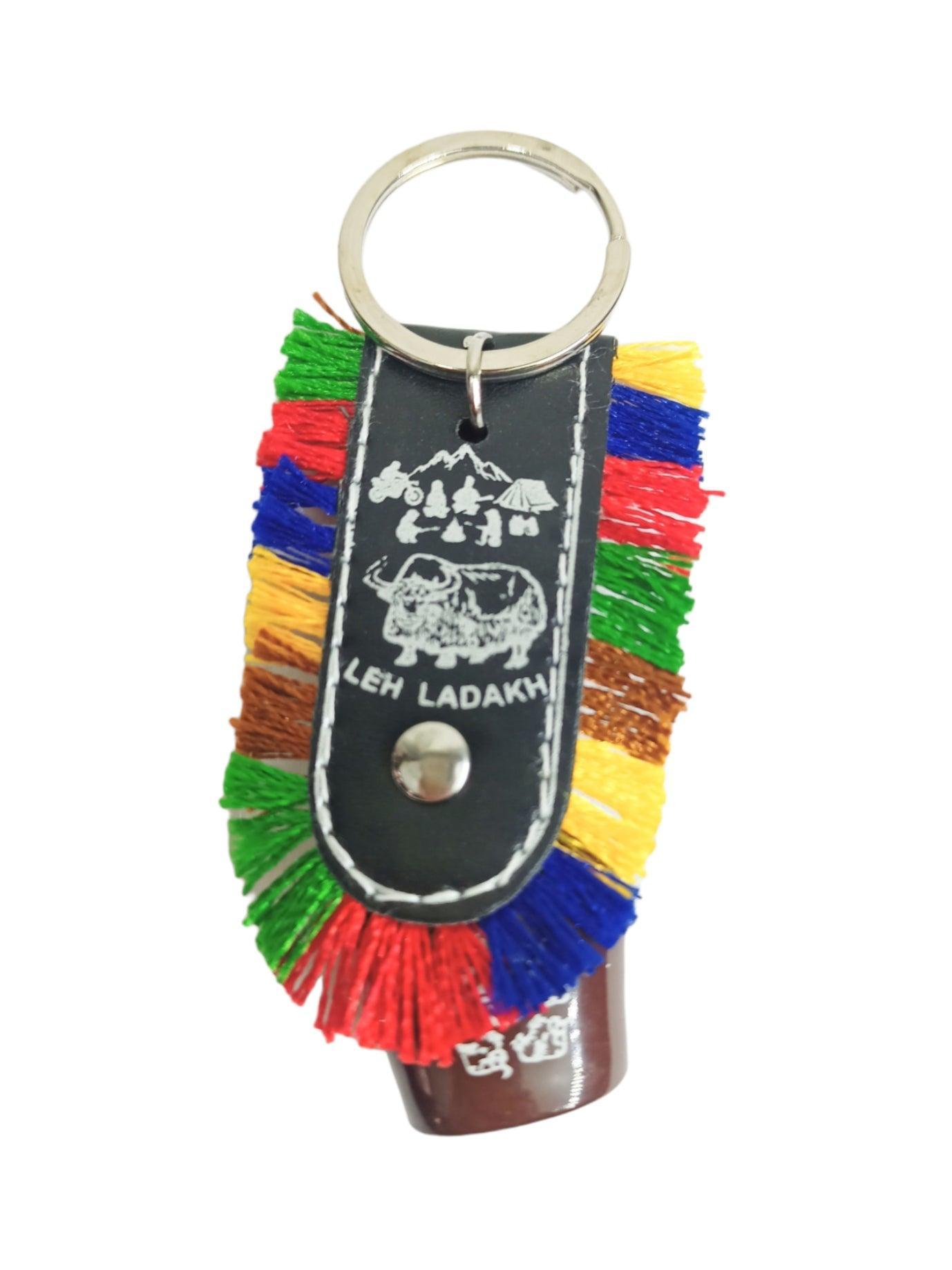 Swiss Cow Lucky Bell Keychain | Julley keychain | Ladakh Souvenirs - ZANSKAR ARTS