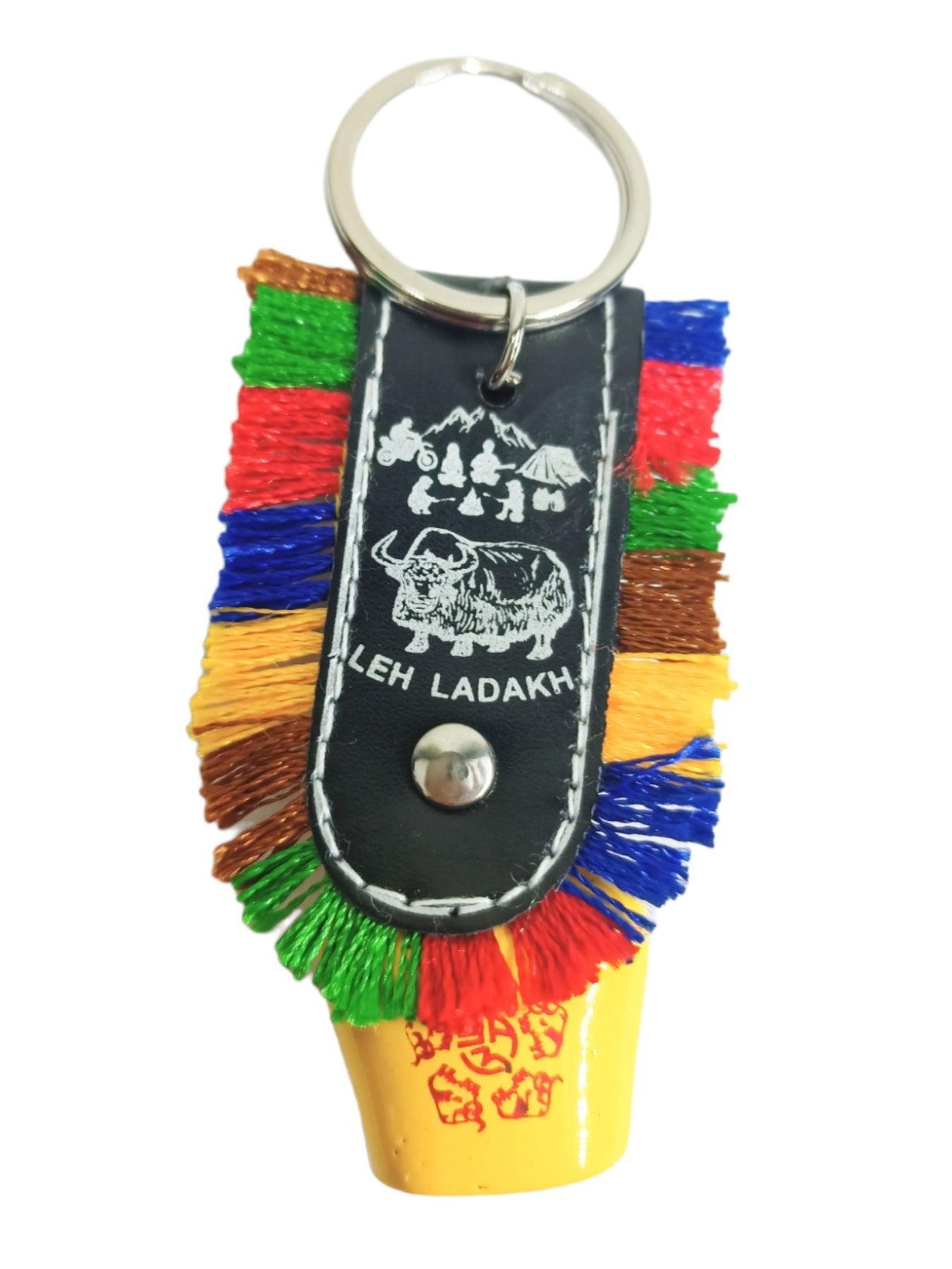 Swiss Cow Lucky Bell Keychain | Julley keychain | Ladakh Souvenirs - ZANSKAR ARTS