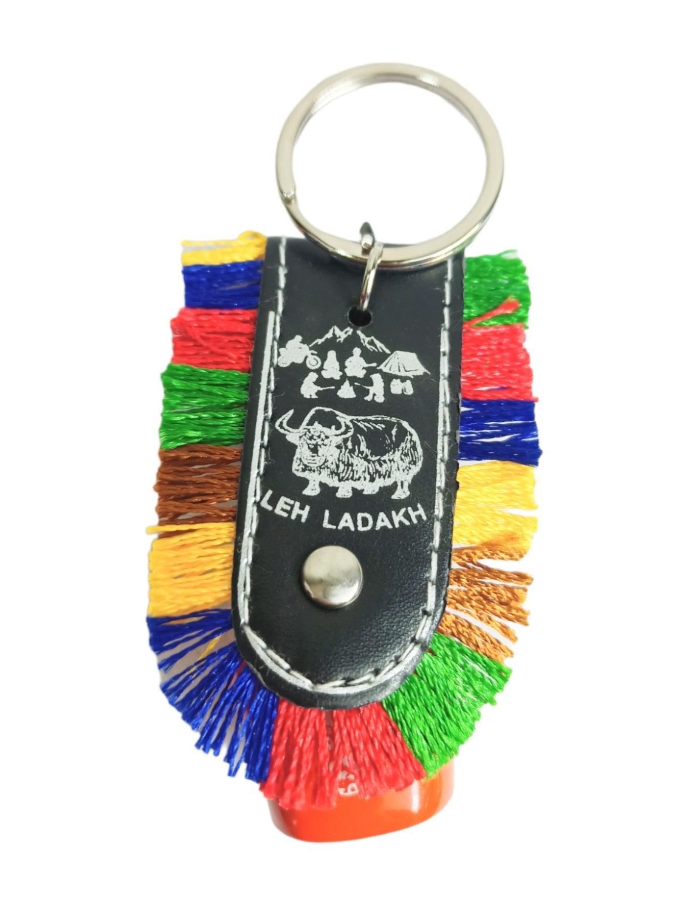 Swiss Cow Lucky Bell Keychain | Julley keychain | Ladakh Souvenirs - ZANSKAR ARTS