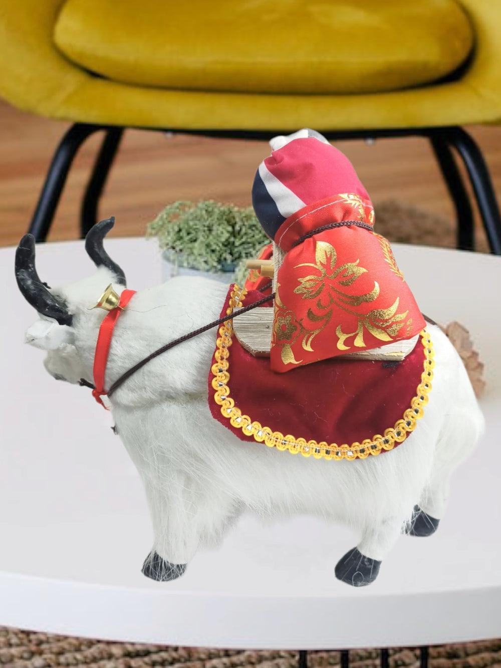 White Ladakh Yak | Yak 10 inches | Home Decorations - ZANSKAR ARTS