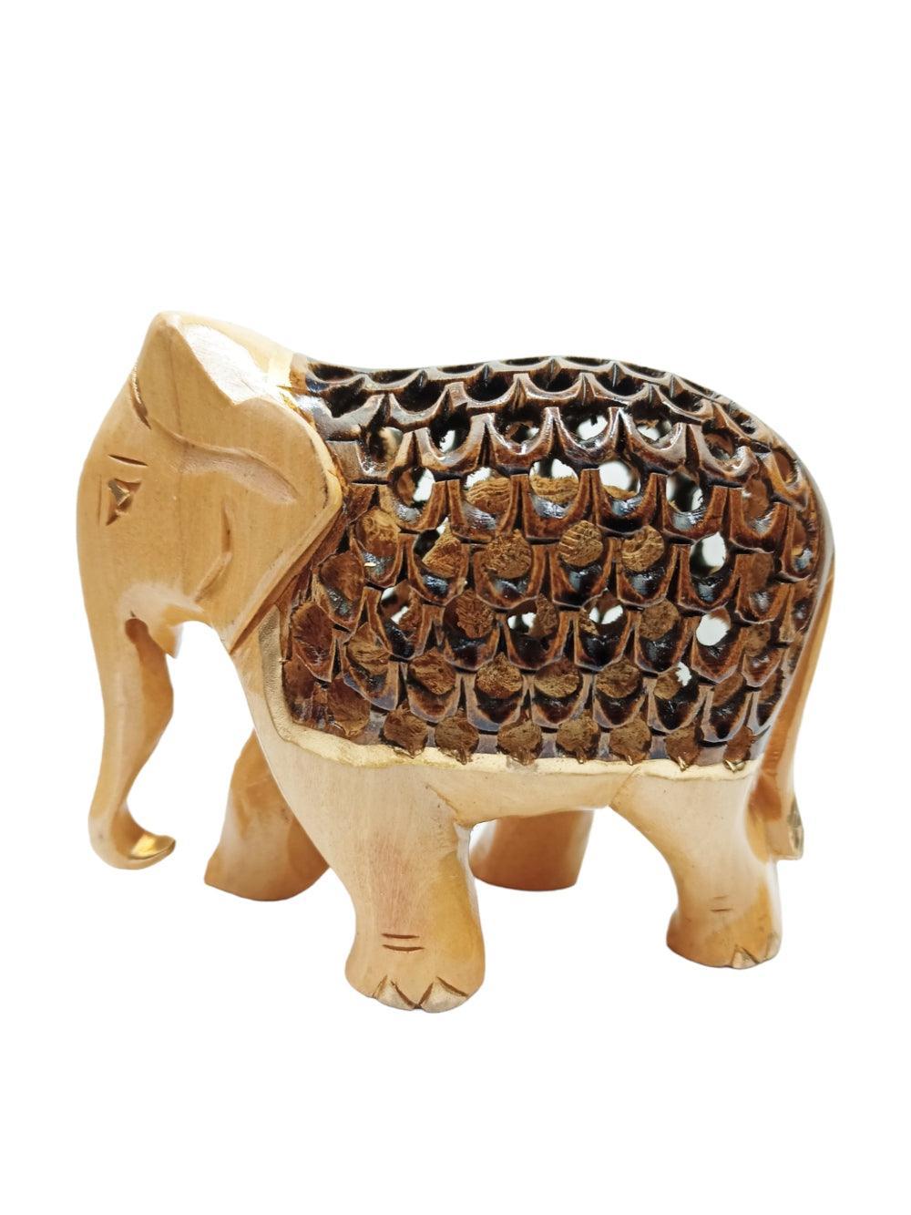 Wooden Elephant | Elephant 4 Piece Set | Handicrafts - ZANSKAR ARTS