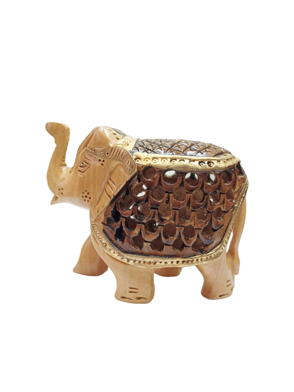 Wooden Elephant | Elephant 4 Piece Set | Handicrafts - ZANSKAR ARTS