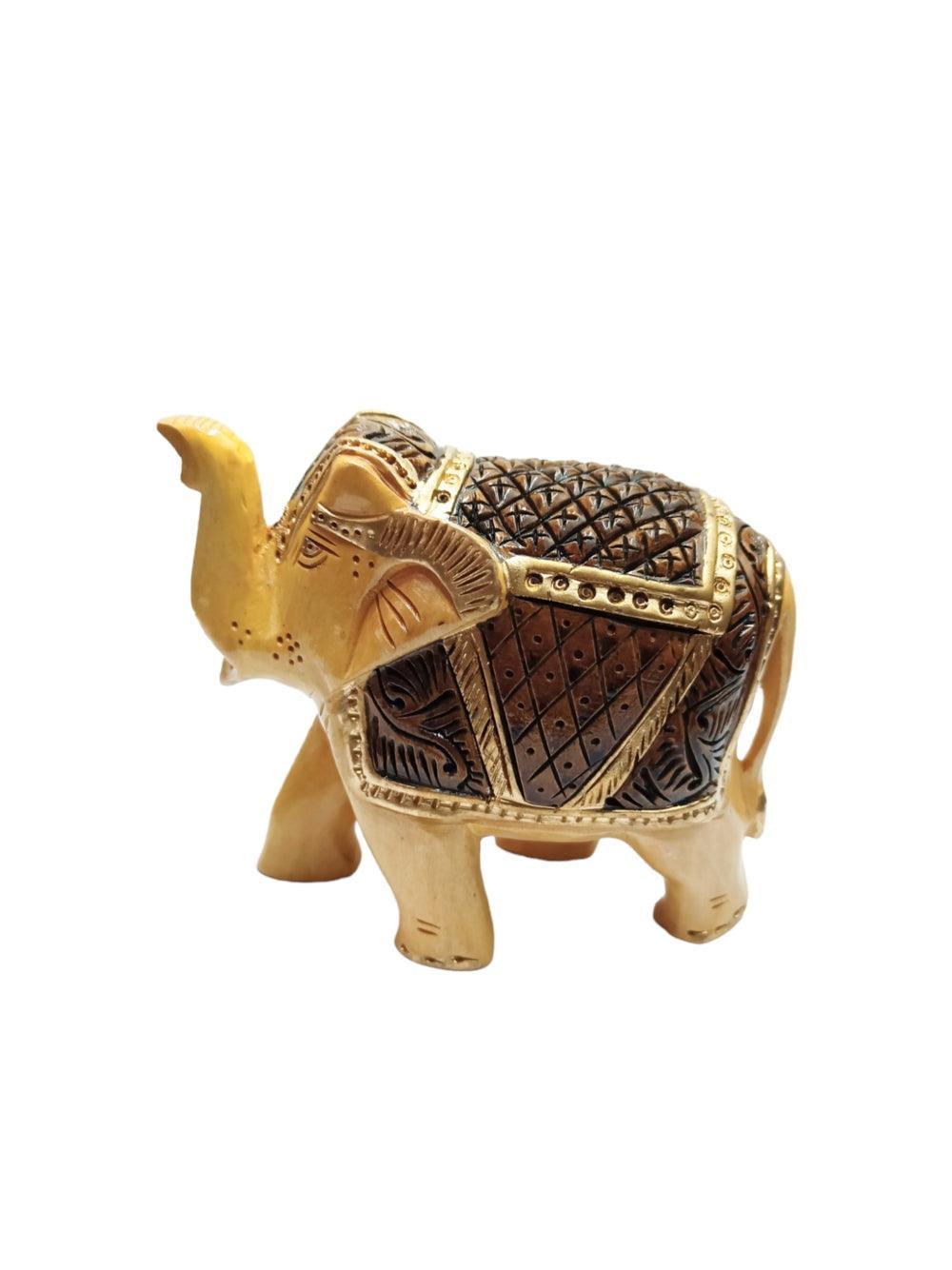 Wooden Elephant | Elephant 4 Piece Set | Handicrafts - ZANSKAR ARTS