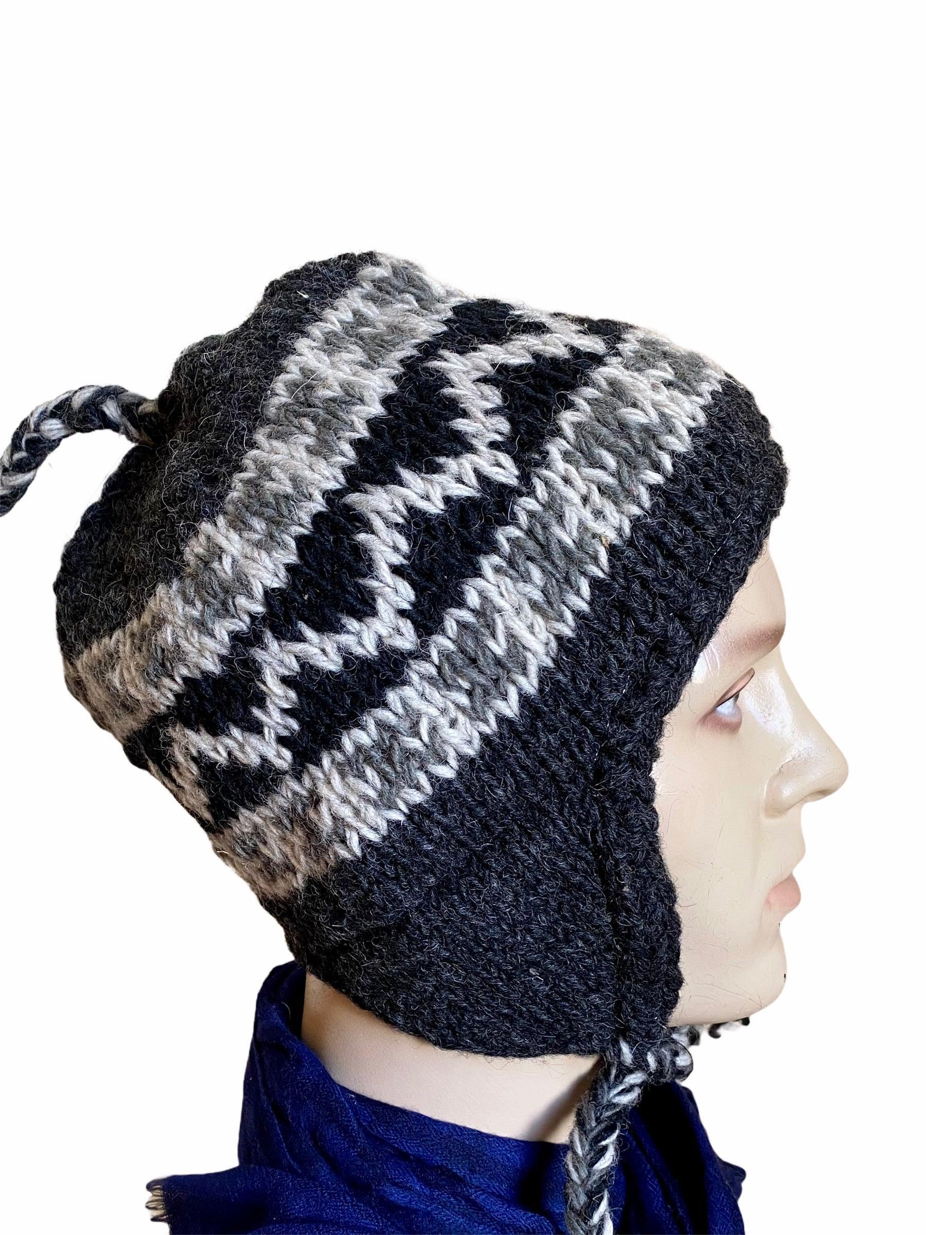 Yakwool Men Cap | Fleece inside | Handwoven | Qureshi | - ZANSKAR ARTS